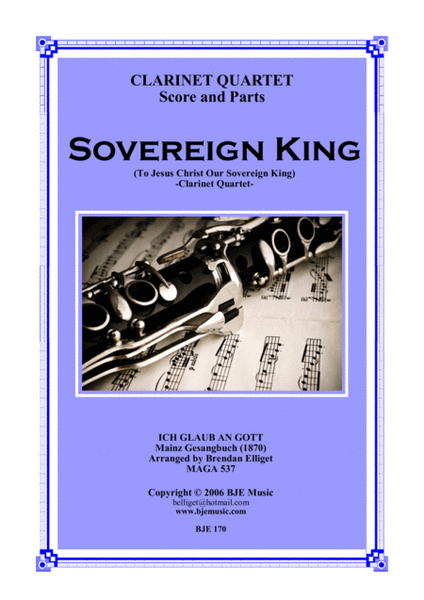 Sovereign King - Clarinet Quartet Score and Parts PDF image number null