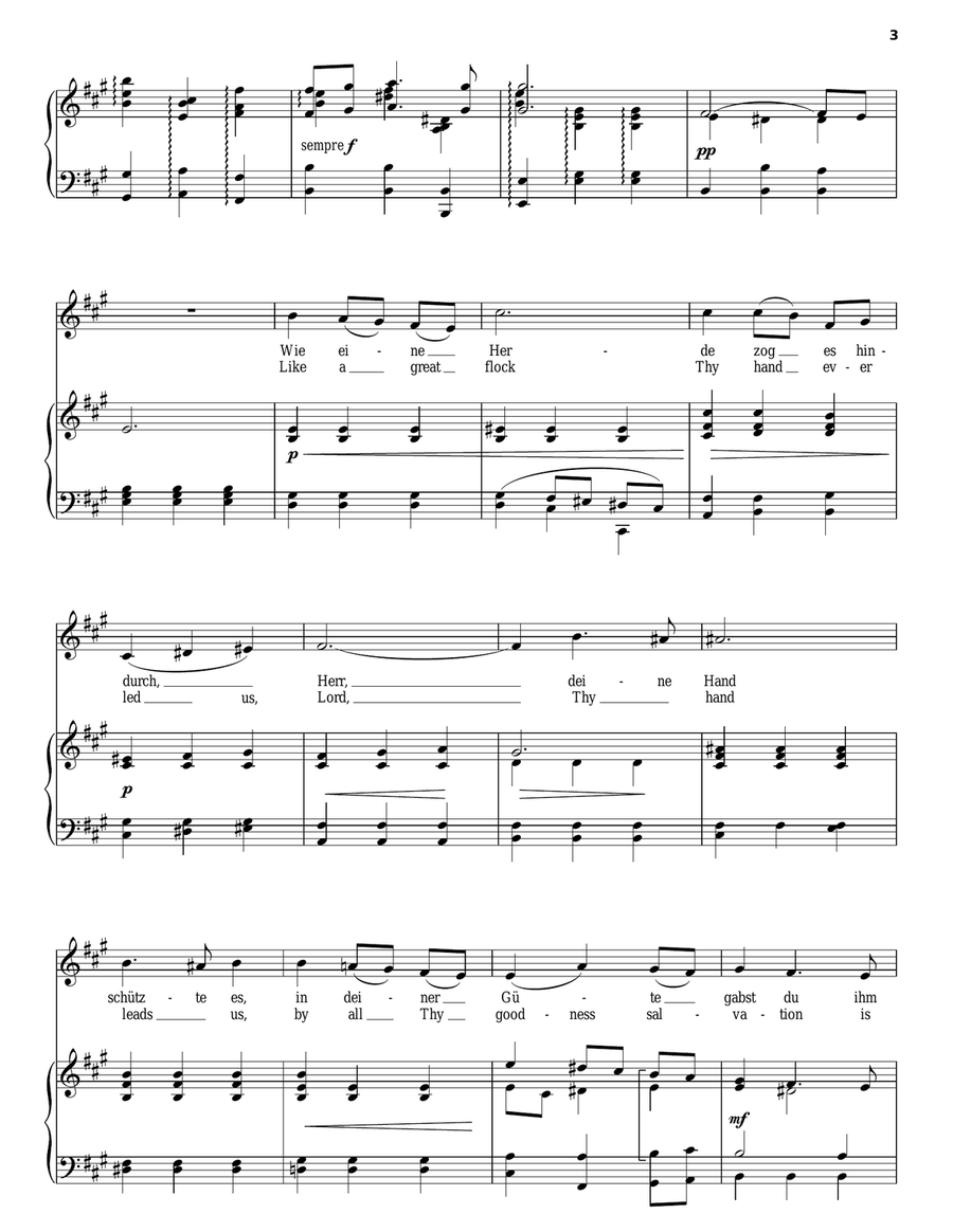 Dank Sei Dir, Herr Piano, Vocal, Guitar scores gallery preview page 3