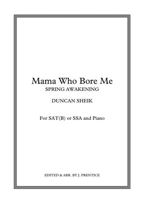 Book cover for Mama Who Bore Me