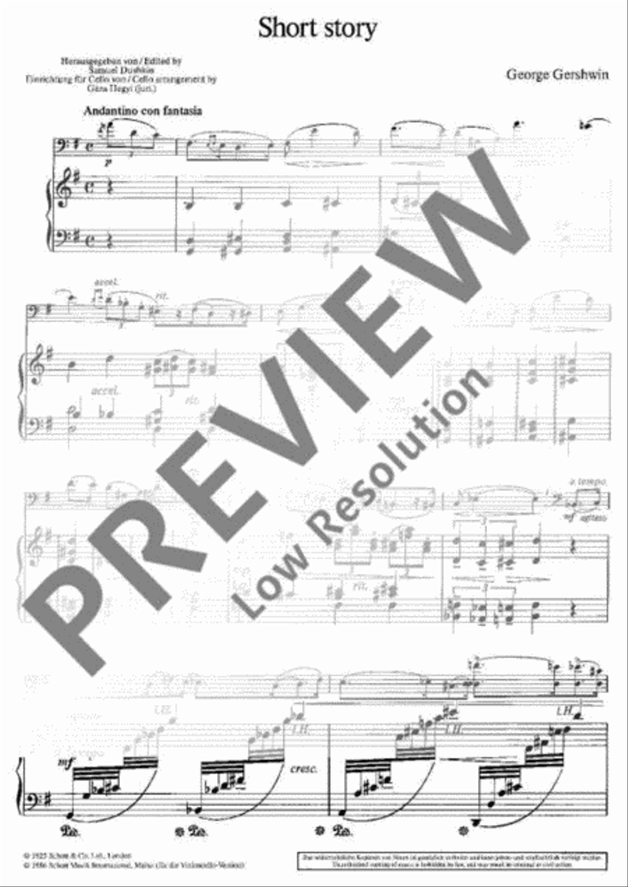 Short Story Piano Accompaniment scores gallery preview page 4