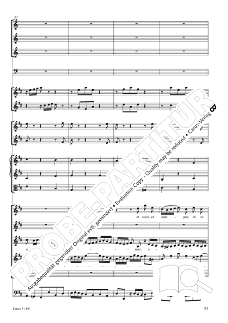 Gloria in excelsis Deo SSATB scores gallery preview page 57