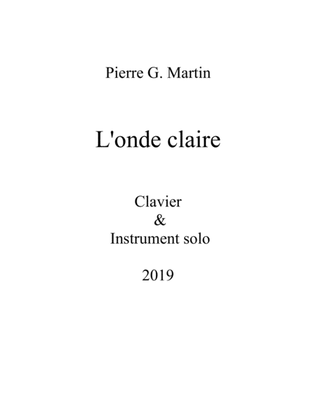 L'onde claire (duet keyboard & solo instrument)