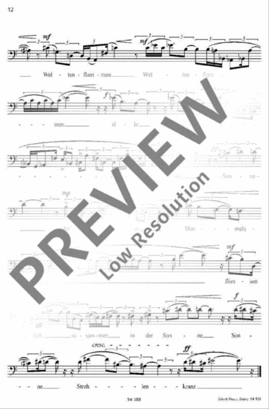 Rose, Meer und Sonne Rose, Meer und Sonne Baritone Horn scores gallery preview page 9