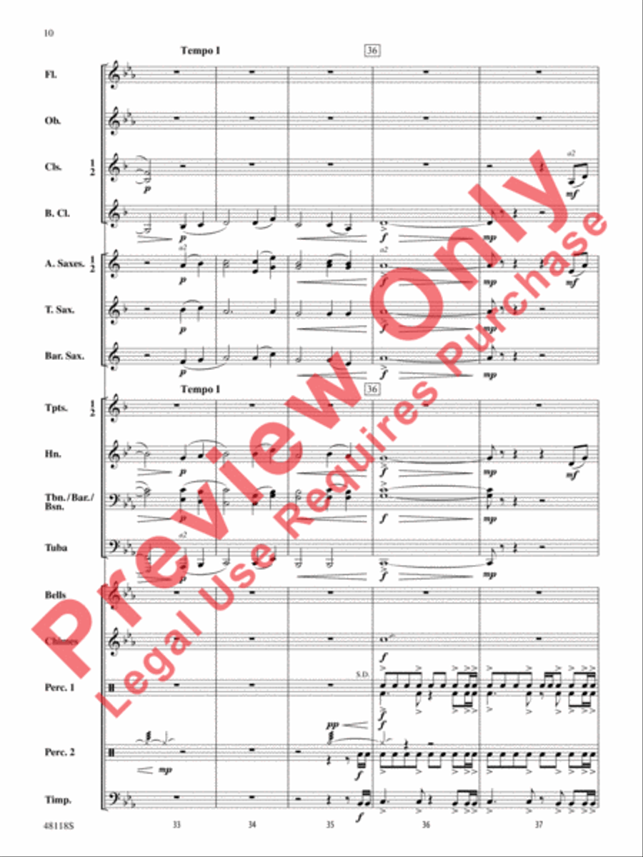 Defenders of the Realm Concert Band scores gallery preview page 11