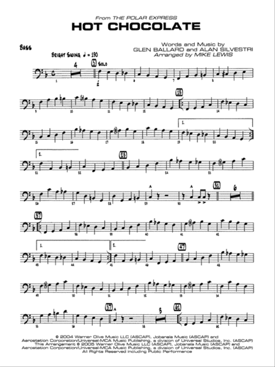 Polar express hot sales chocolate song