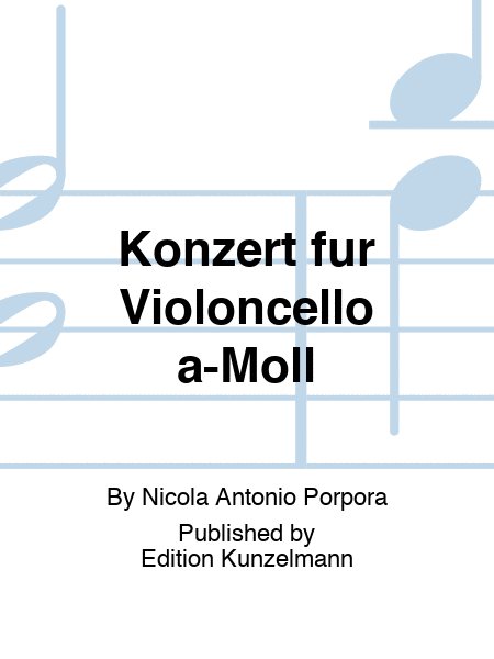 Concerto for cello in A minor