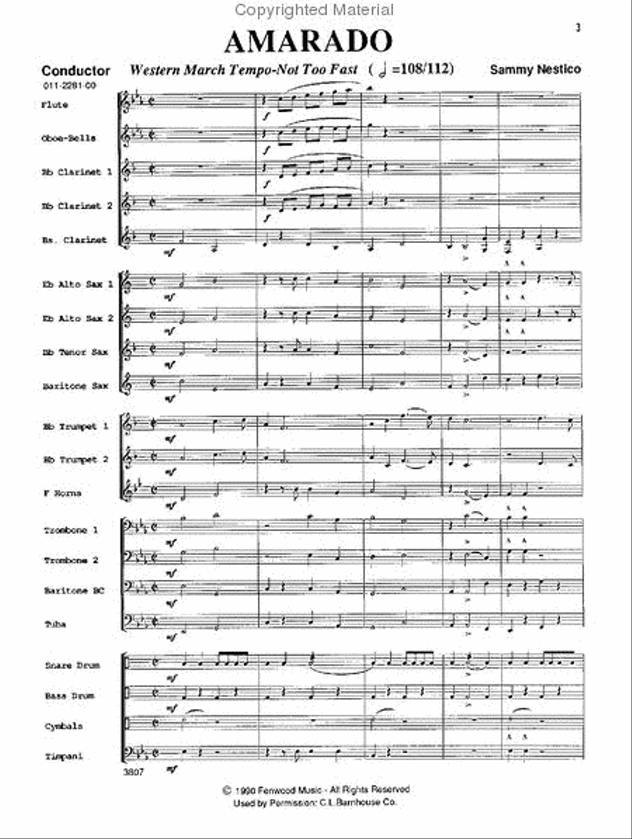 Amarado Amarado Concert Band scores gallery preview page 2
