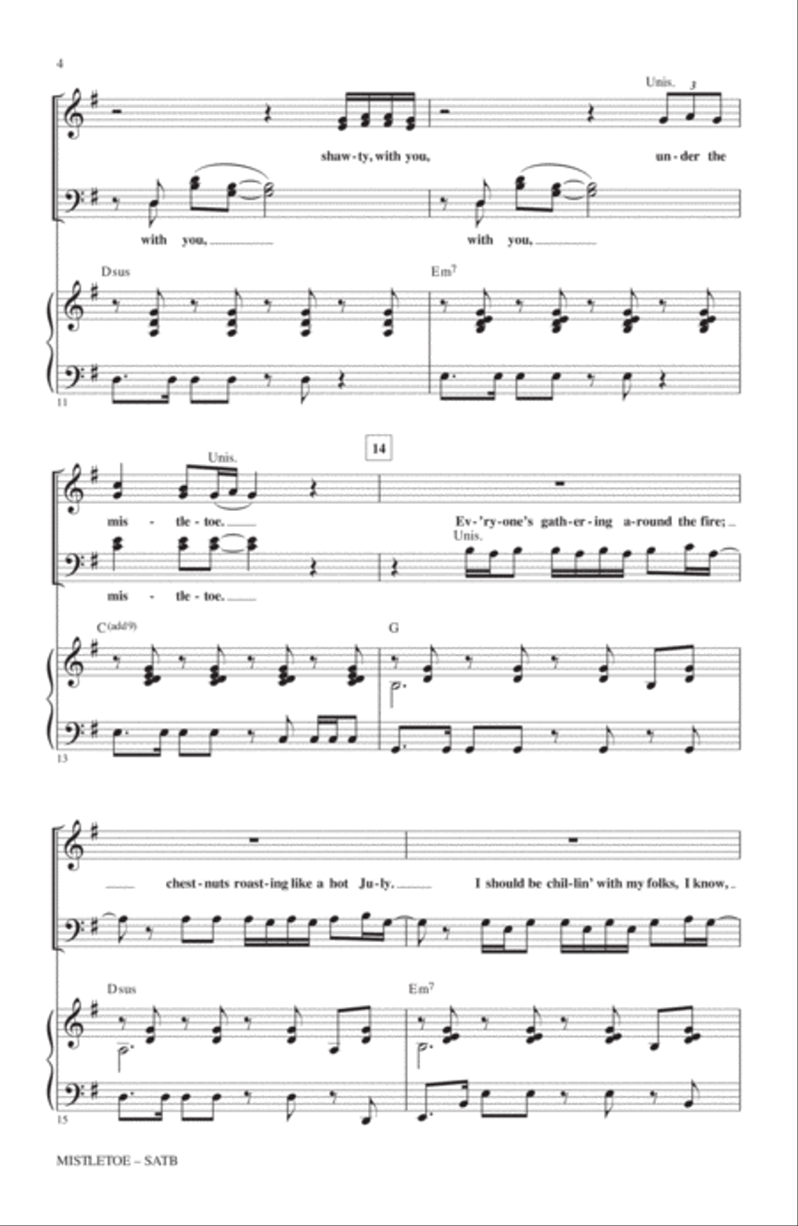 Mistletoe 4-Part scores gallery preview page 3