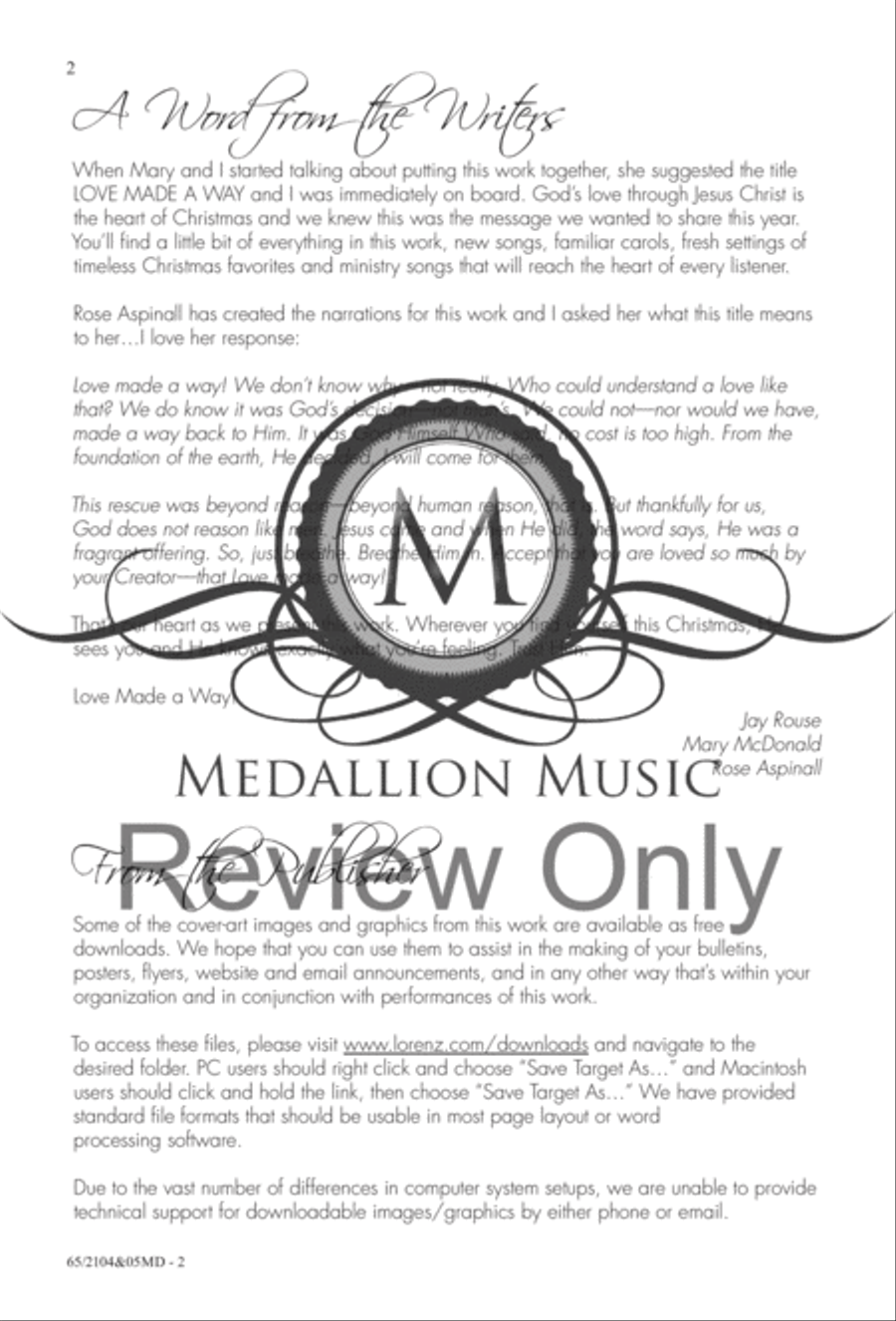 Love Made a Way - SATB with Performance CD 4-Part scores gallery preview page 3