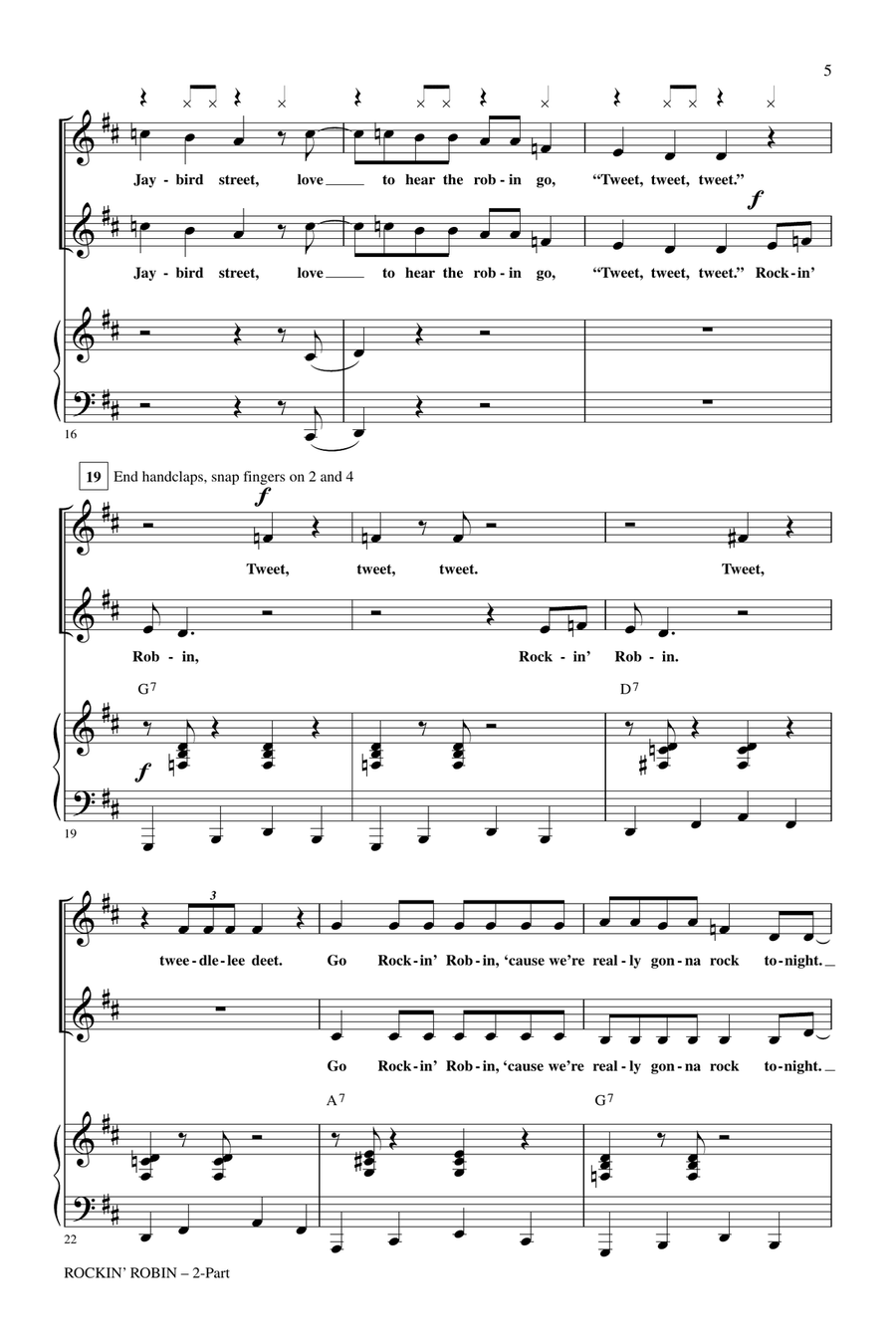 Rockin' Robin 2-Part scores gallery preview page 3