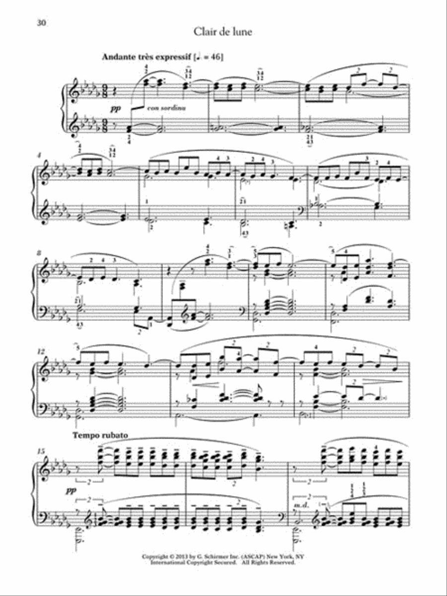 Debussy – Suite bergamasque Piano Solo scores gallery preview page 9