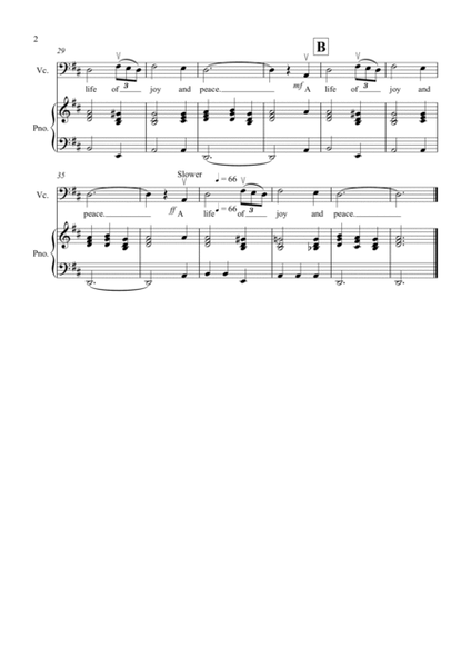 Amazing Grace for Cello and Piano image number null