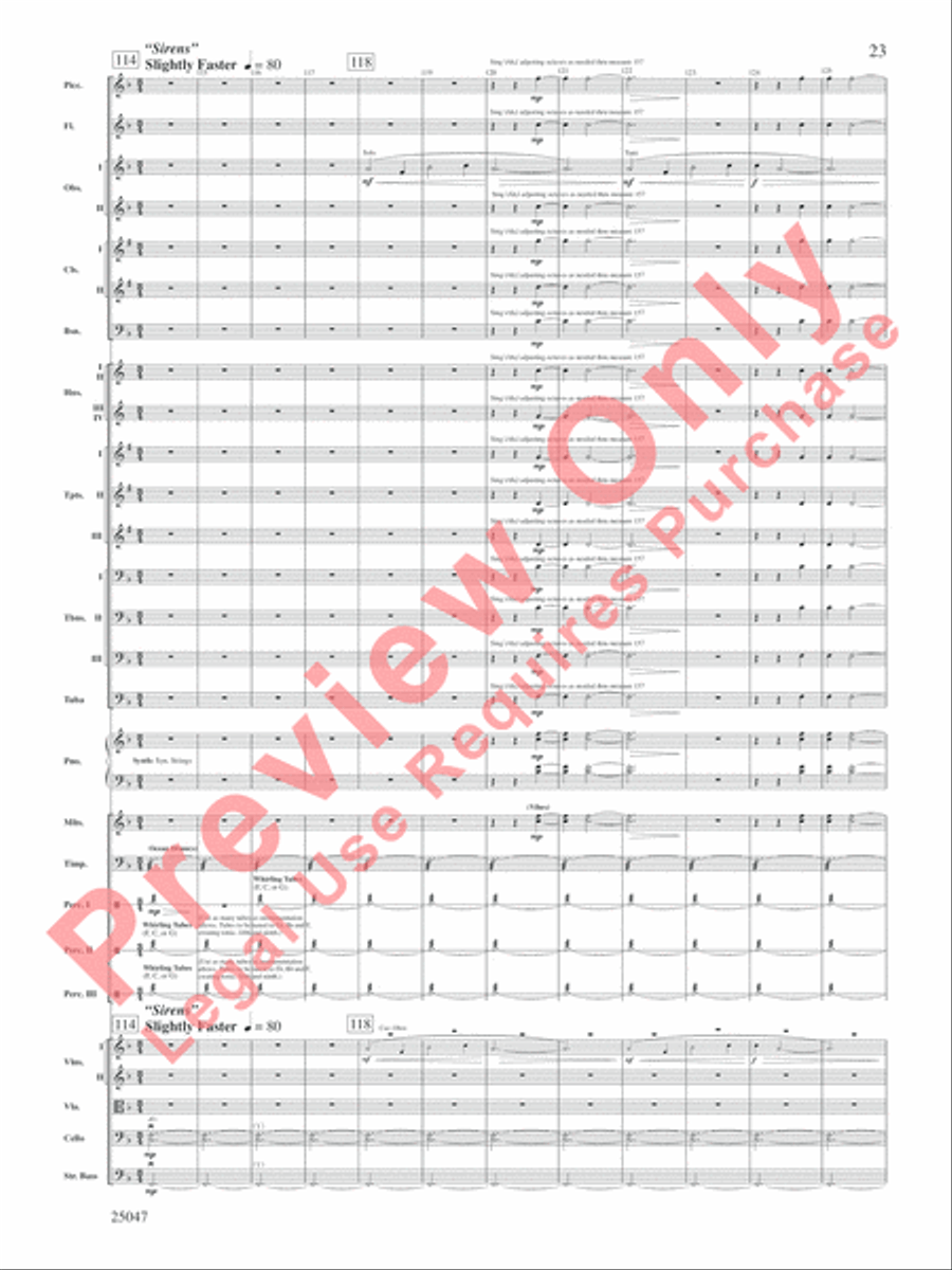 The Winds of Poseidon Full Orchestra scores gallery preview page 24