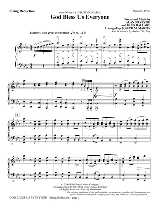 God Bless Us Everyone (from Disney's A Christmas Carol) - Keyboard String Reduction