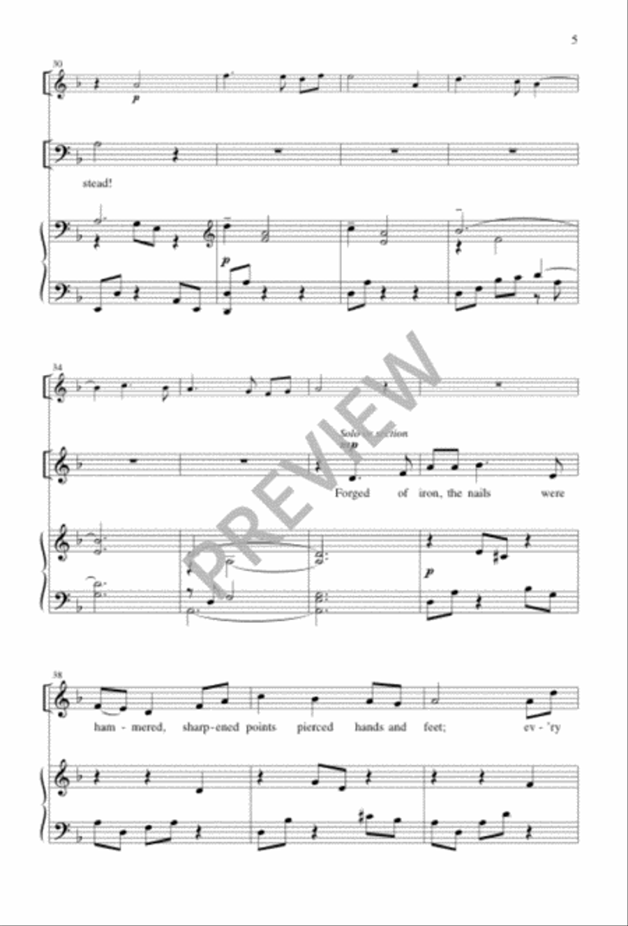 Made of Thorns, a Crown Was Braided 4-Part scores gallery preview page 5