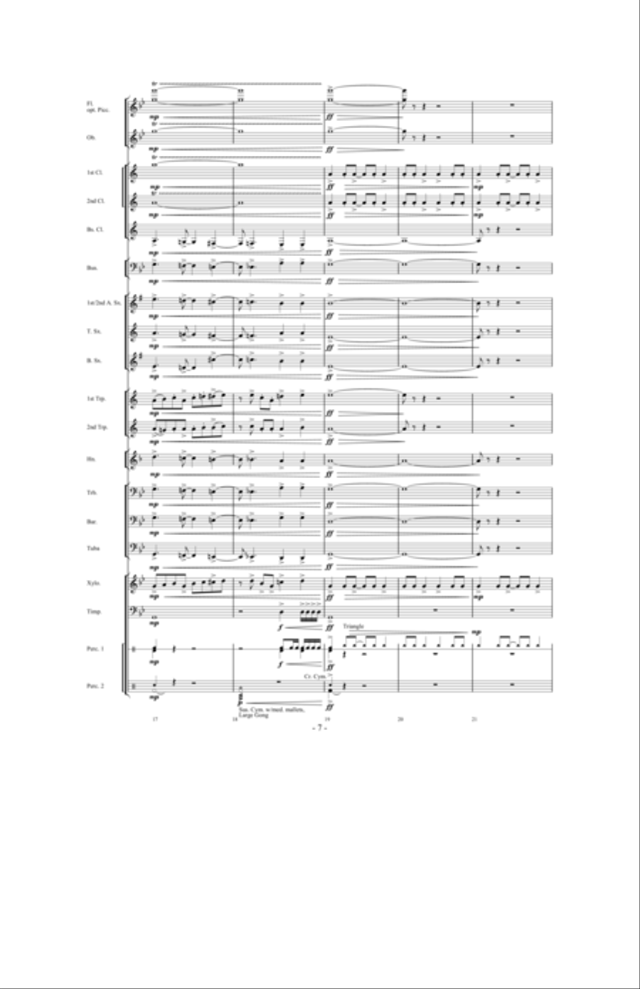 Tailspin! Tailspin! Concert Band scores gallery preview page 6