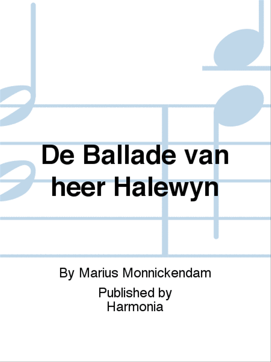 De Ballade van heer Halewyn TTBB scores gallery preview page 1
