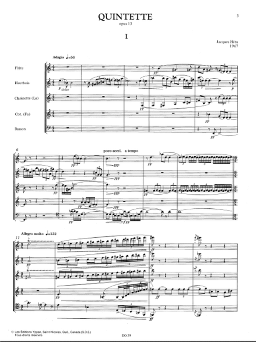 Quintette op. 13 (winds)