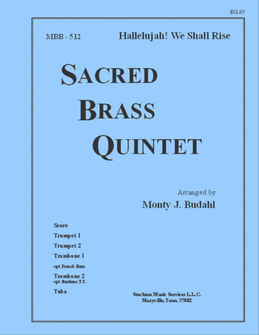 Hallelujah! We Shall Rise Brass Quintet scores gallery preview page 1