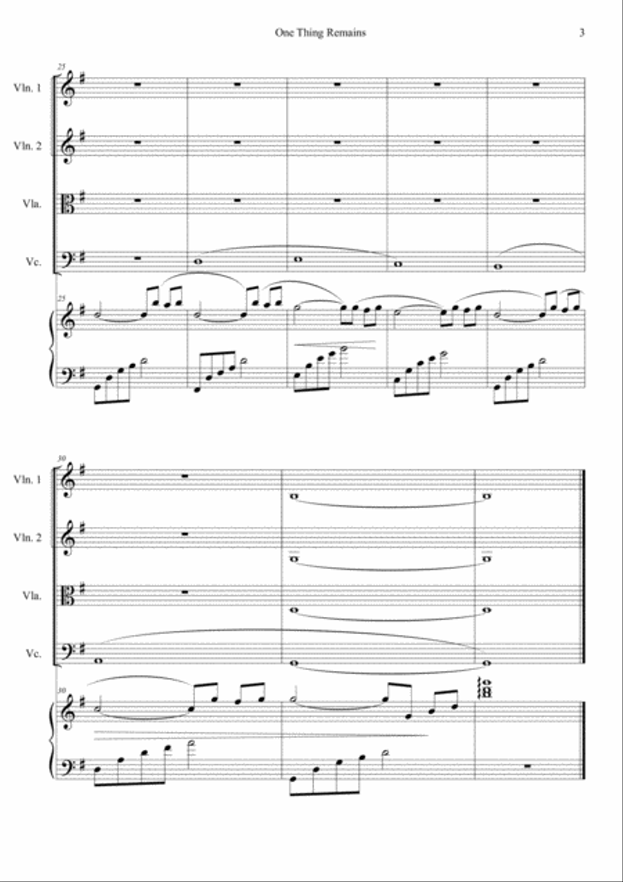 One Thing Remains Piano Quintet scores gallery preview page 3