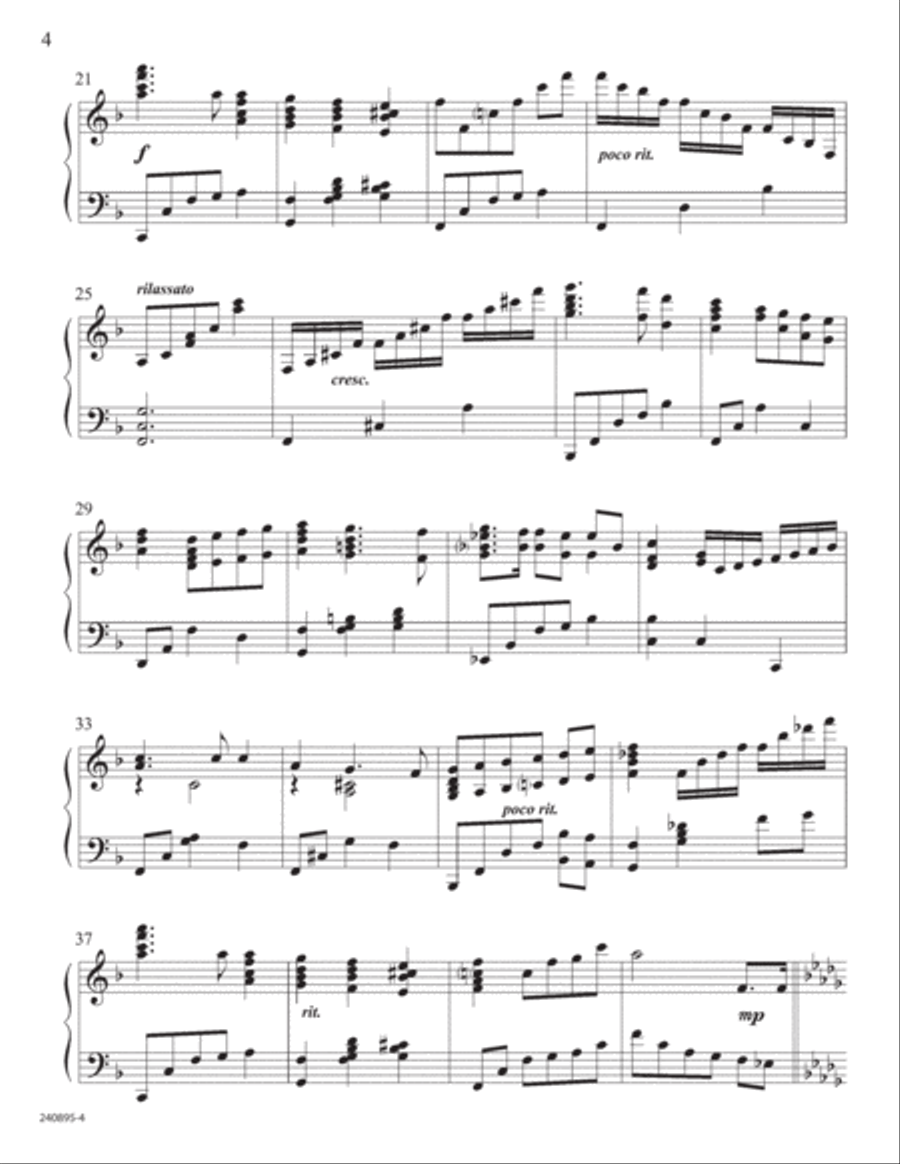 Wonderful Peace Piano Solo scores gallery preview page 4