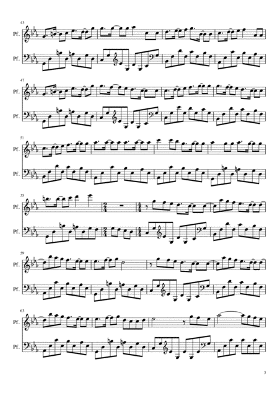 La leggenda della nera farfalla Piano Solo scores gallery preview page 3