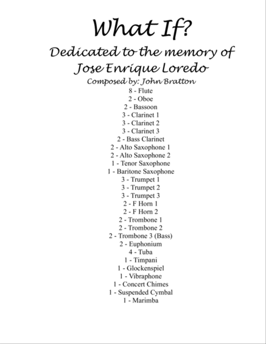 What If? Concert Band scores gallery preview page 2