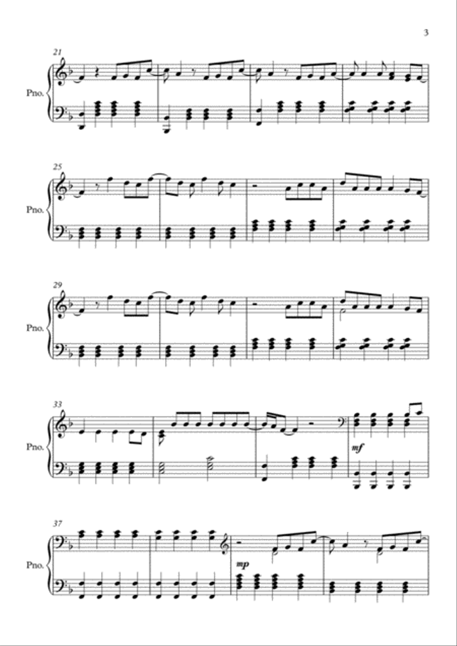The Scientist Piano Solo scores gallery preview page 3
