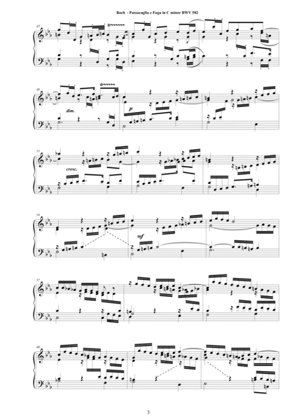 Bach - Passacaglia e Fuga in C minor BWV 582 - Harpsichord version image number null
