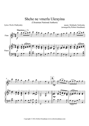 Shche ne vmerla Ukrayina (Ukrainian National Anthem) - flute + piano