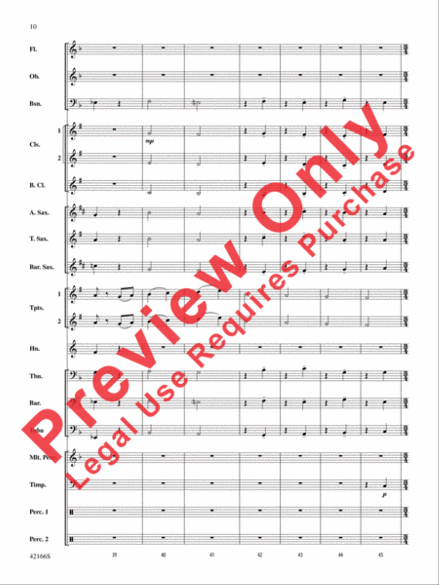 A Merrie Olde Christmas Concert Band scores gallery preview page 10
