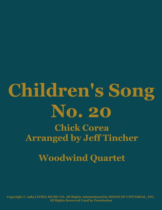 Children's Song No. 20
