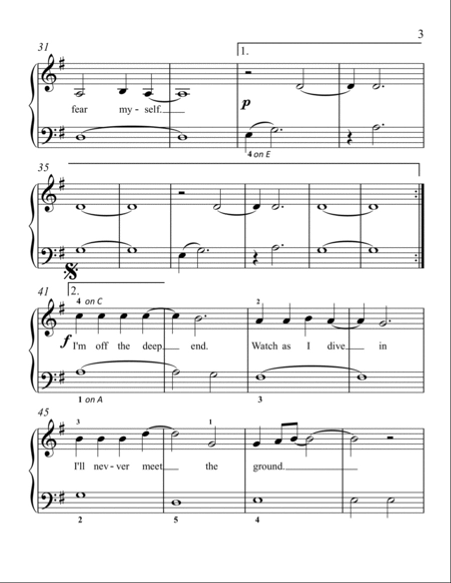 Shallow Easy Piano scores gallery preview page 3