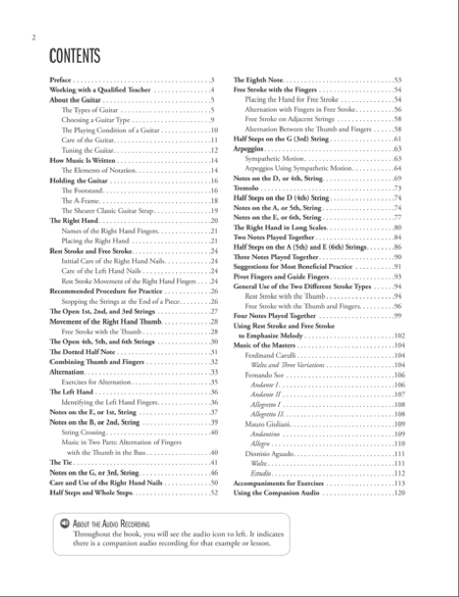 Classic Guitar Technique, Volume 1 Classical Guitar scores gallery preview page 2