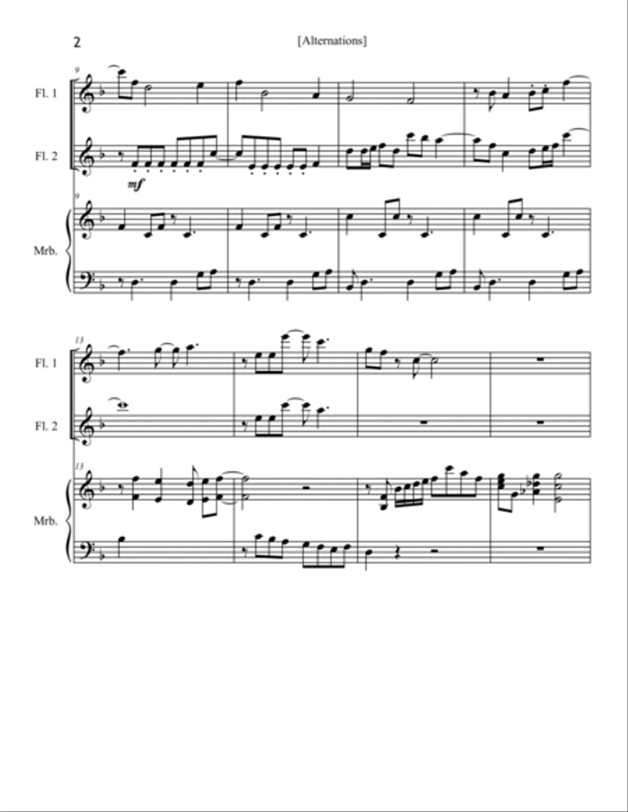 Alternations Woodwind Ensemble scores gallery preview page 2