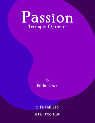 Book cover for Passion Trumpet Quartet by Eddie Lewis