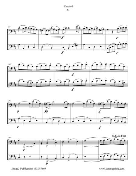 Stamitz: Duet Op. 27 No. 1 for Cello Duo image number null