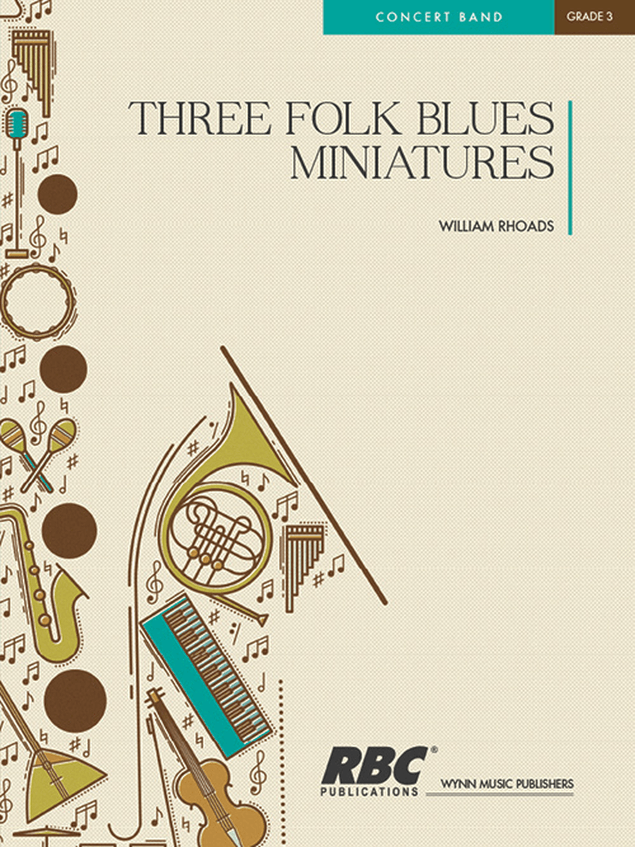 Three Folk Blues Miniatures (Score) Concert Band scores gallery preview page 1