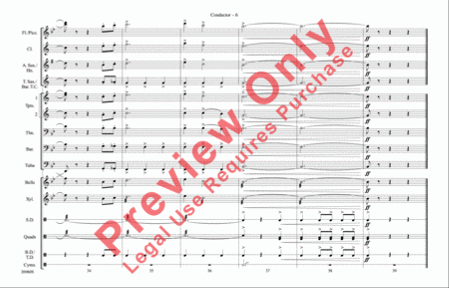 The Star-Spangled Banner The Star-Spangled Banner Marching Band scores gallery preview page 7