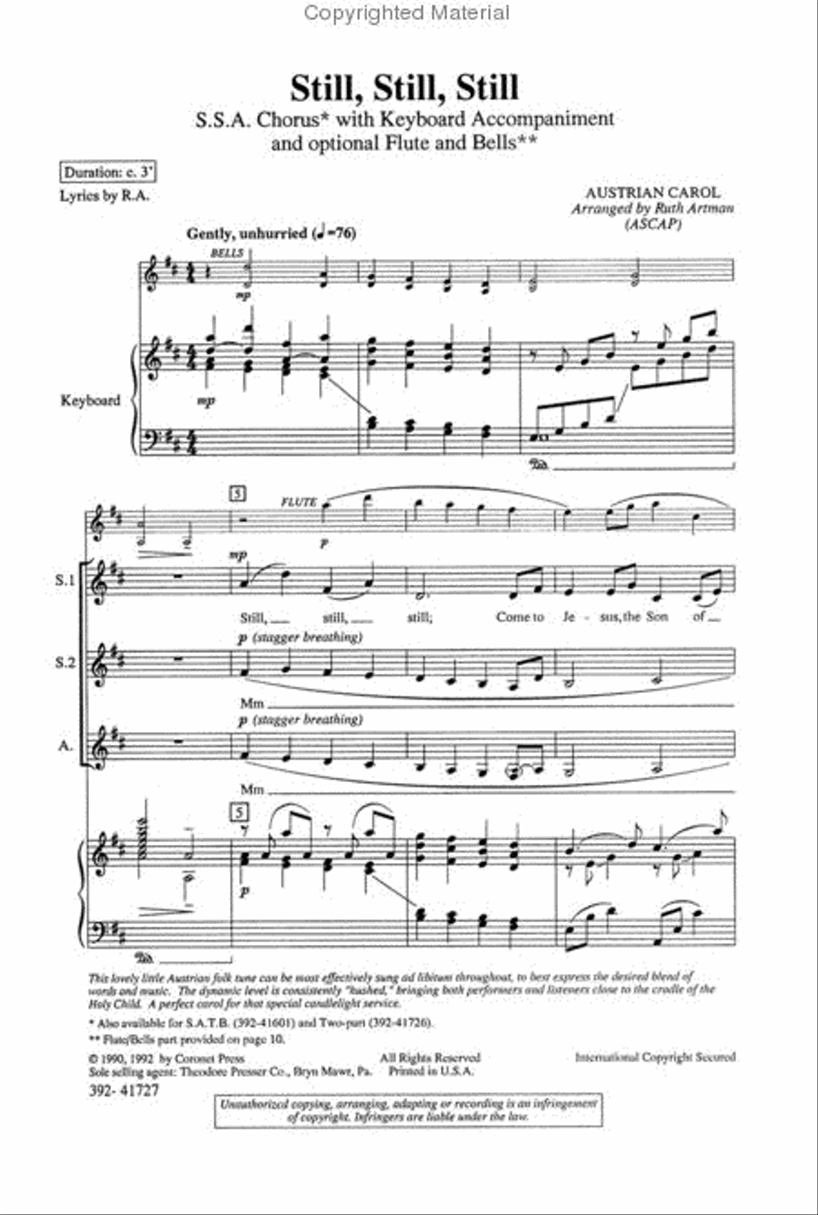 Still, Still, Still SSA scores gallery preview page 2