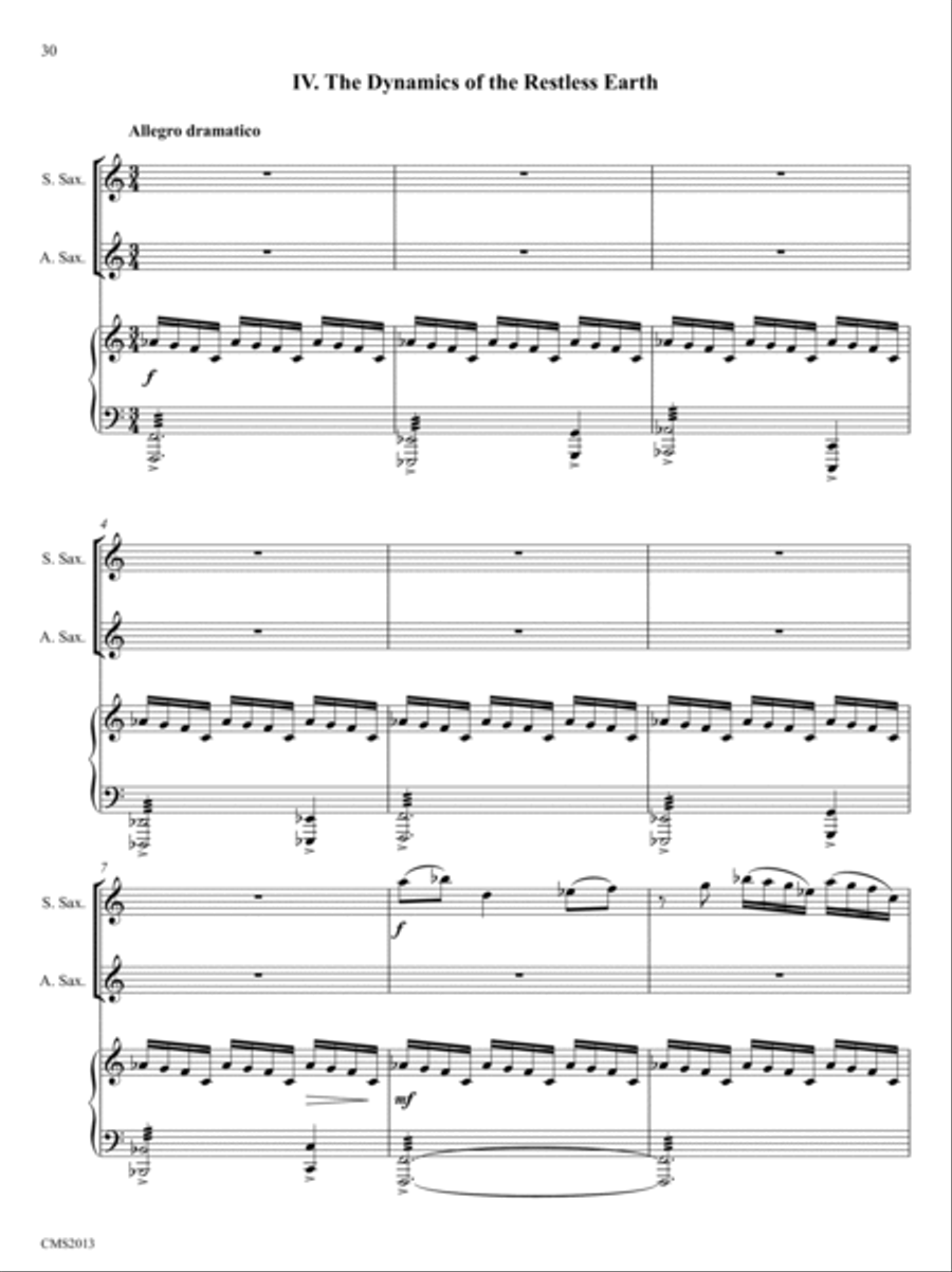 Craters of the Moon Soprano Saxophone scores gallery preview page 6