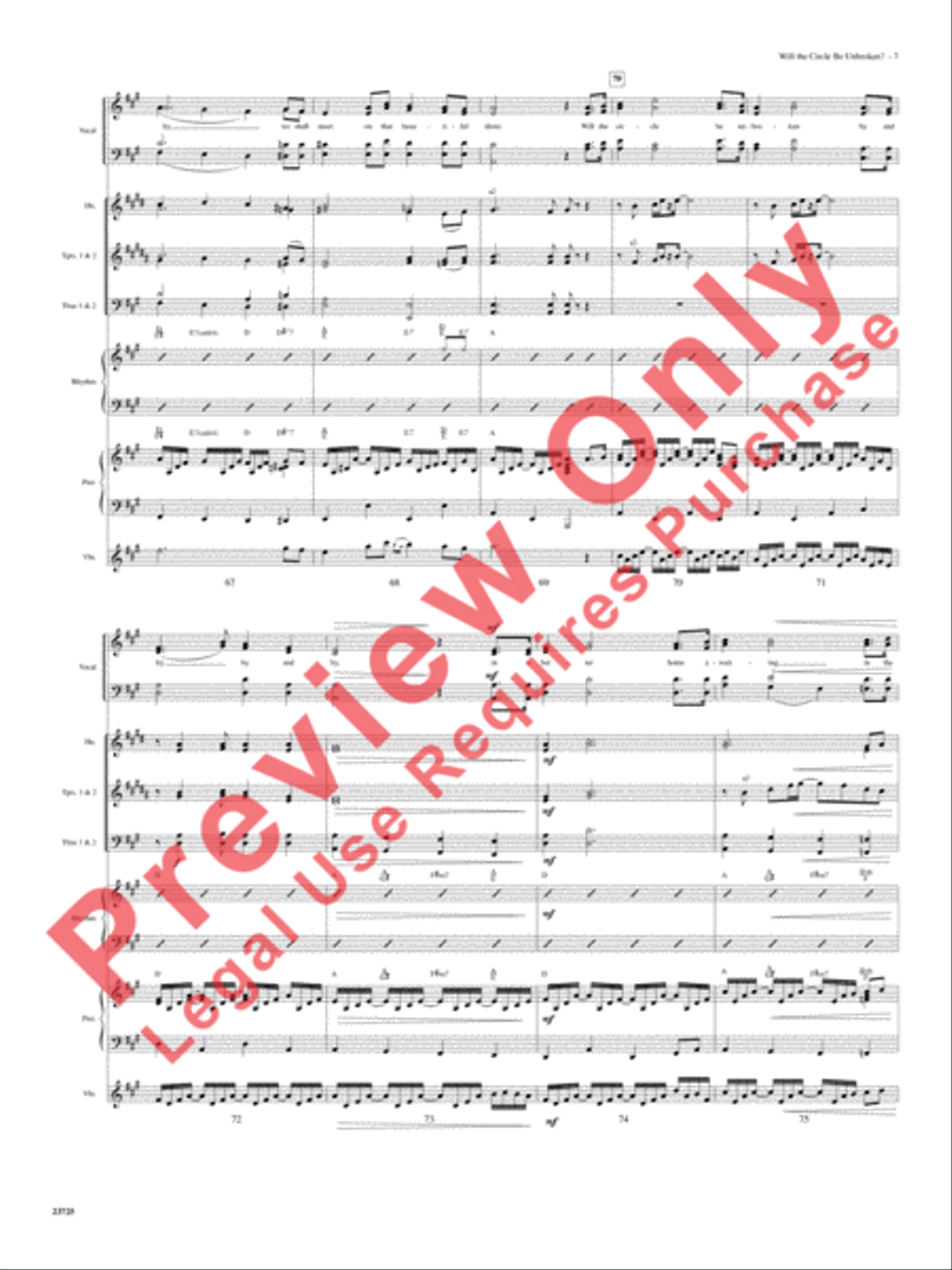 Will the Circle Be Unbroken? Choir scores gallery preview page 8