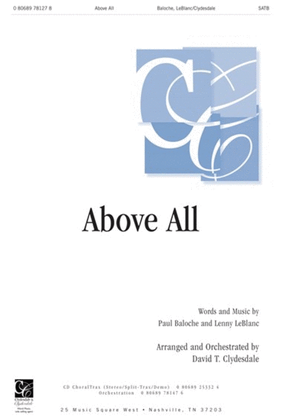 Book cover for Above All - Anthem
