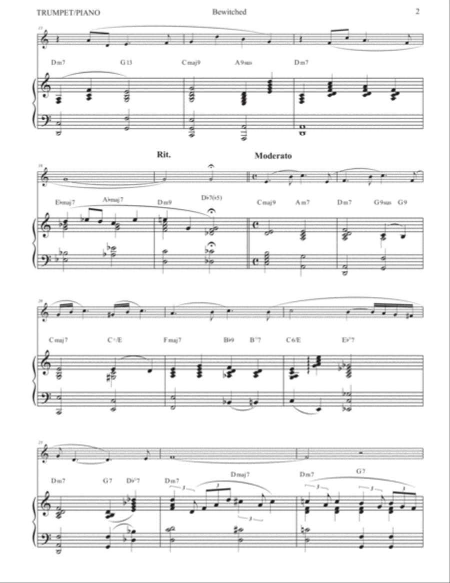 Bewitched Bewitched Trumpet Solo scores gallery preview page 5