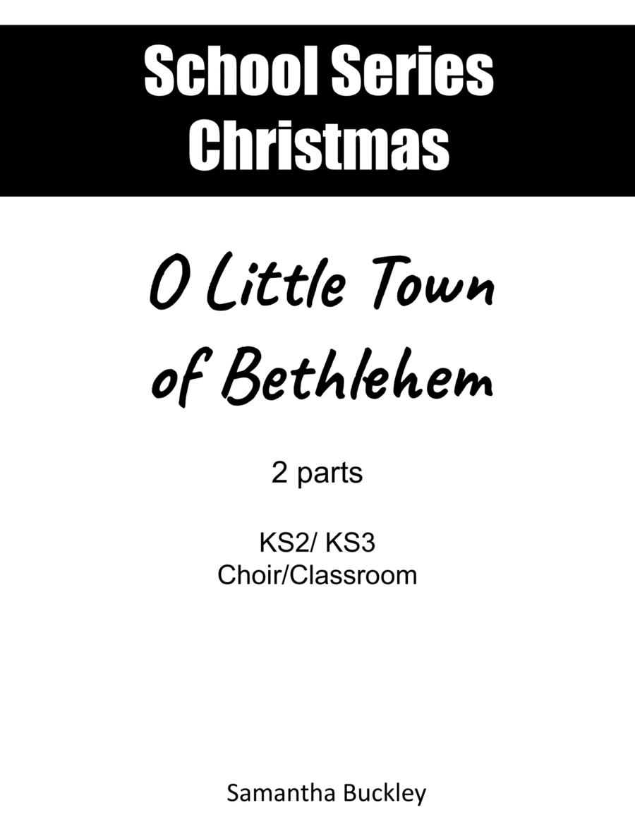 O Little Town Of Bethlehem Easy Piano scores gallery preview page 1
