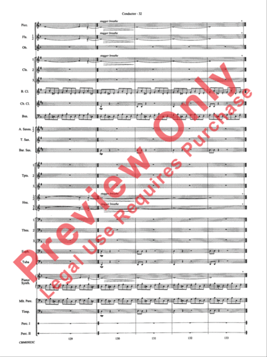 Symphonic Suite from Star Wars: Episode III Revenge of the Sith Concert Band scores gallery preview page 35
