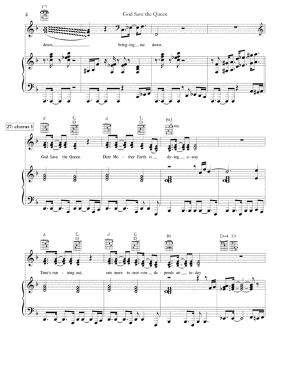 God Save The Queen Voice scores gallery preview page 4