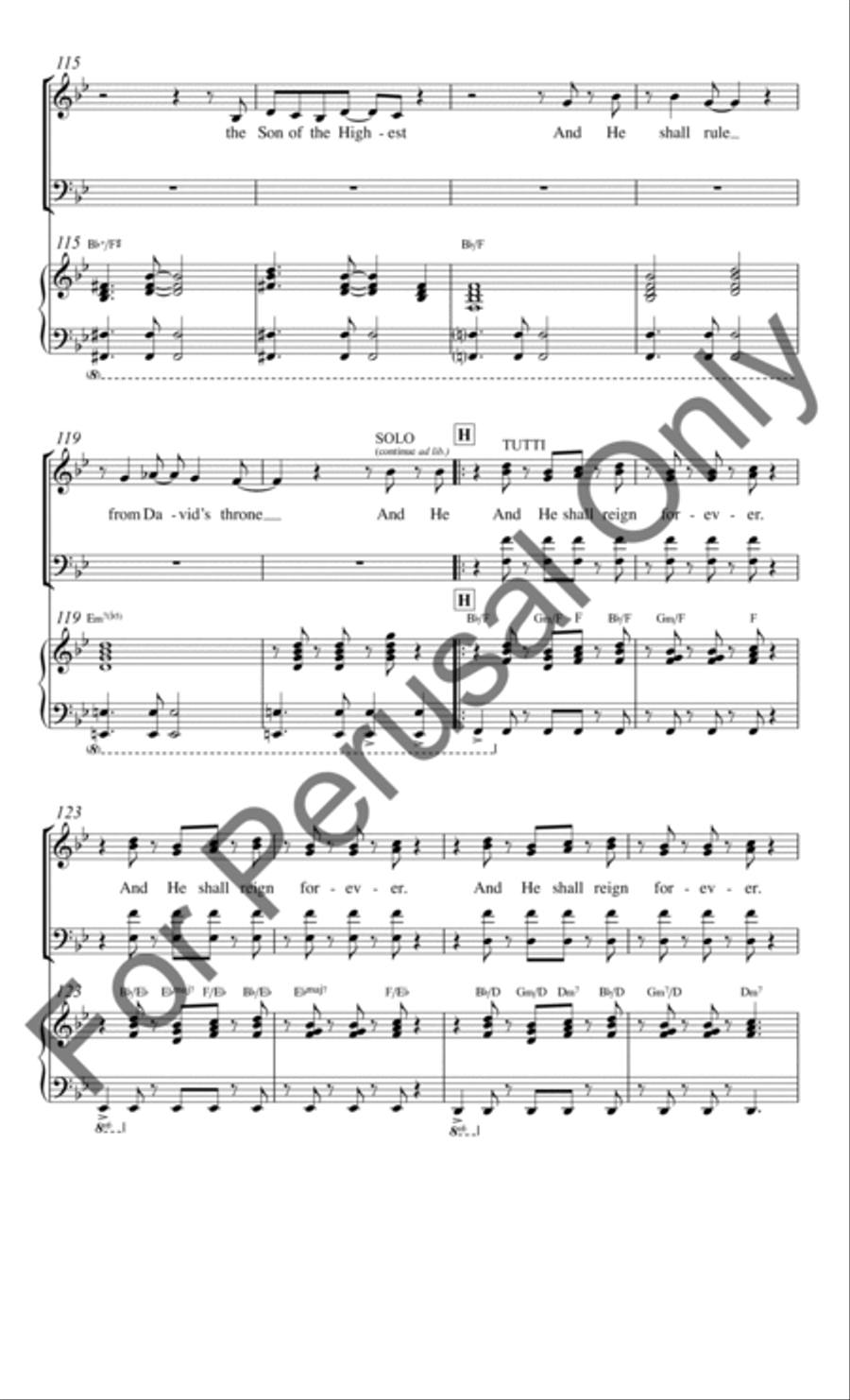 Glory to God in the Highest (Choral Score) 4-Part scores gallery preview page 12