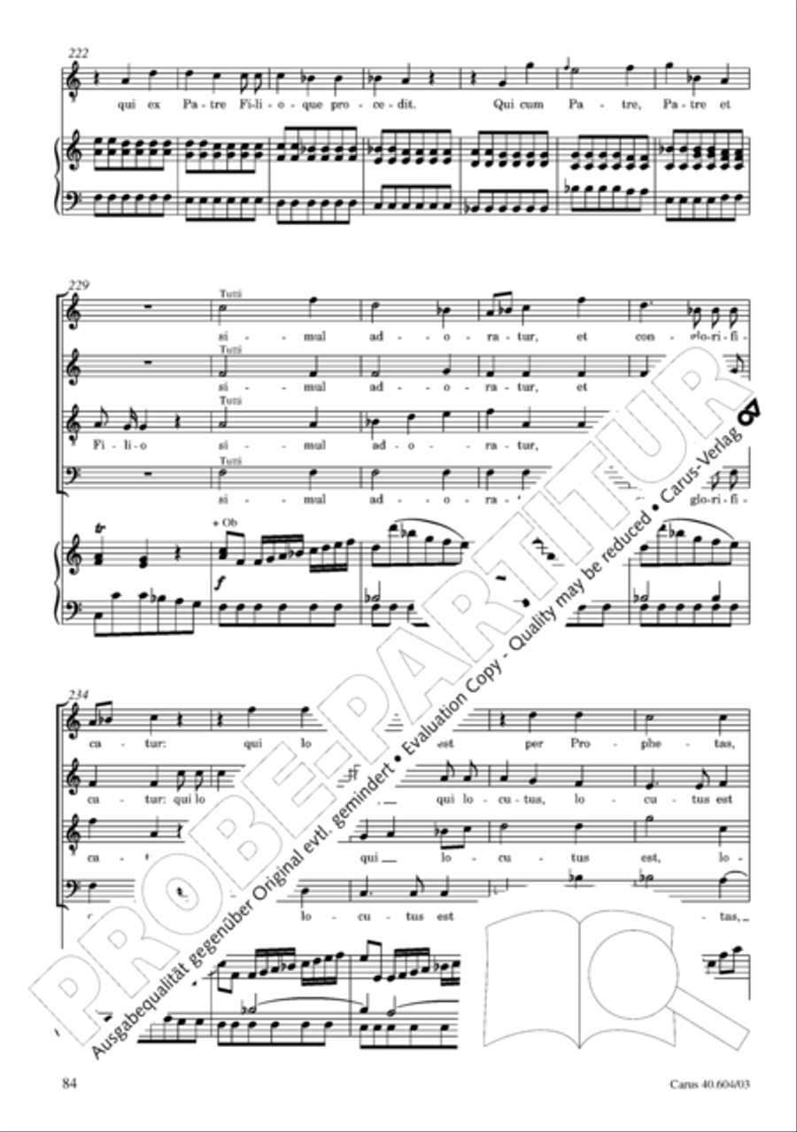 Grosse Mariazeller Messe in C 4-Part scores gallery preview page 93