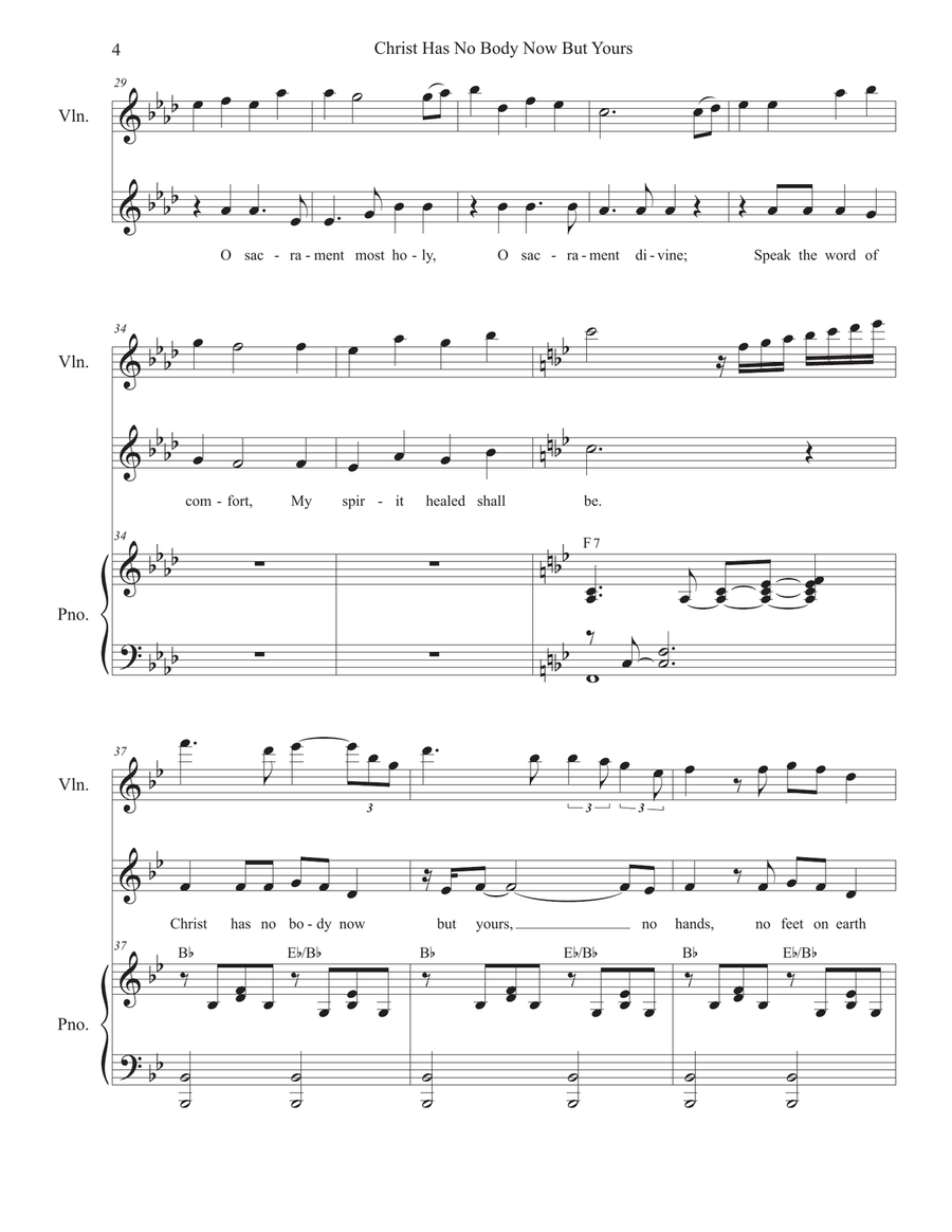 Christ Has No Body Now But Yours (Vocal solo) Christ Has No Body Now But Yours (Vocal solo) Piano, Vocal scores gallery preview page 4